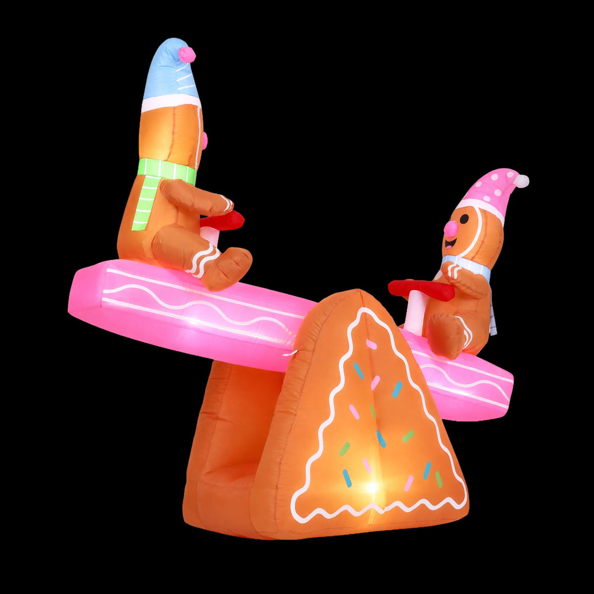 Seesaw Christmas Inflatable Height LED Outdoor Decorations Illuminated - 1.8M