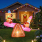 Seesaw Christmas Inflatable Height LED Outdoor Decorations Illuminated - 1.8M