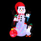 Snowman Christmas Inflatable Height LED Outdoor Decorations Illuminated - 1.8M