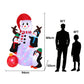 Snowman Christmas Inflatable Height LED Outdoor Decorations Illuminated - 1.8M