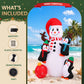 Snowman Christmas Inflatable Height LED Outdoor Decorations Illuminated - 1.8M