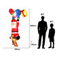 Climbing Santa Christmas Inflatable Height LED Decorations Illuminated - 3.5M