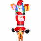 Climbing Santa Christmas Inflatable Height LED Decorations Illuminated - 3.5M