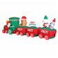 Santa Train Christmas Inflatable Length LED Decorations Illuminated - 3.6M