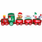 Santa Train Christmas Inflatable Length LED Decorations Illuminated - 3.6M