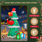 Santa Tree Christmas Inflatable Height Flashing Light Decorations Illuminated - 2.5M
