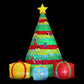 Gift Tree Christmas Inflatable Flashing Light Decorations Illuminated - 2.2M