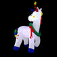 Christmas Inflatable Unicorn 1.8M Tall Outdoor Decorations Illuminated