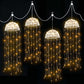 Christmas Lights Solar Jellyfish 4Pcs Garden Decorative Warm White