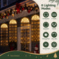Christmas Lights Solar Jellyfish 4Pcs Garden Decorative Warm White