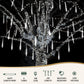 7M Christmas Lights Shower Light 288 LED Icicle Falling Metor