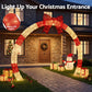 2.5m Christmas Archway Pre-Lit Christmas Arch Warm White LED Outdoor Garden Decoration