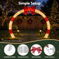 2.5m Christmas Archway Pre-Lit Christmas Arch Warm White LED Outdoor Garden Decoration