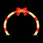 2.5m Christmas Archway Pre-Lit Christmas Arch Warm White LED Outdoor Garden Decoration