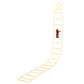 Christmas Ladder Lights Santa 3.4m 328LED Hanging Decor Warm White