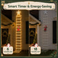 Christmas Ladder Lights Santa 3.4m 328LED Hanging Decor Warm White