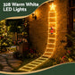 Christmas Ladder Lights Santa 3.4m 328LED Hanging Decor Warm White