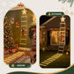 Christmas Ladder Lights Santa 3.4m 328LED Hanging Decor Warm White