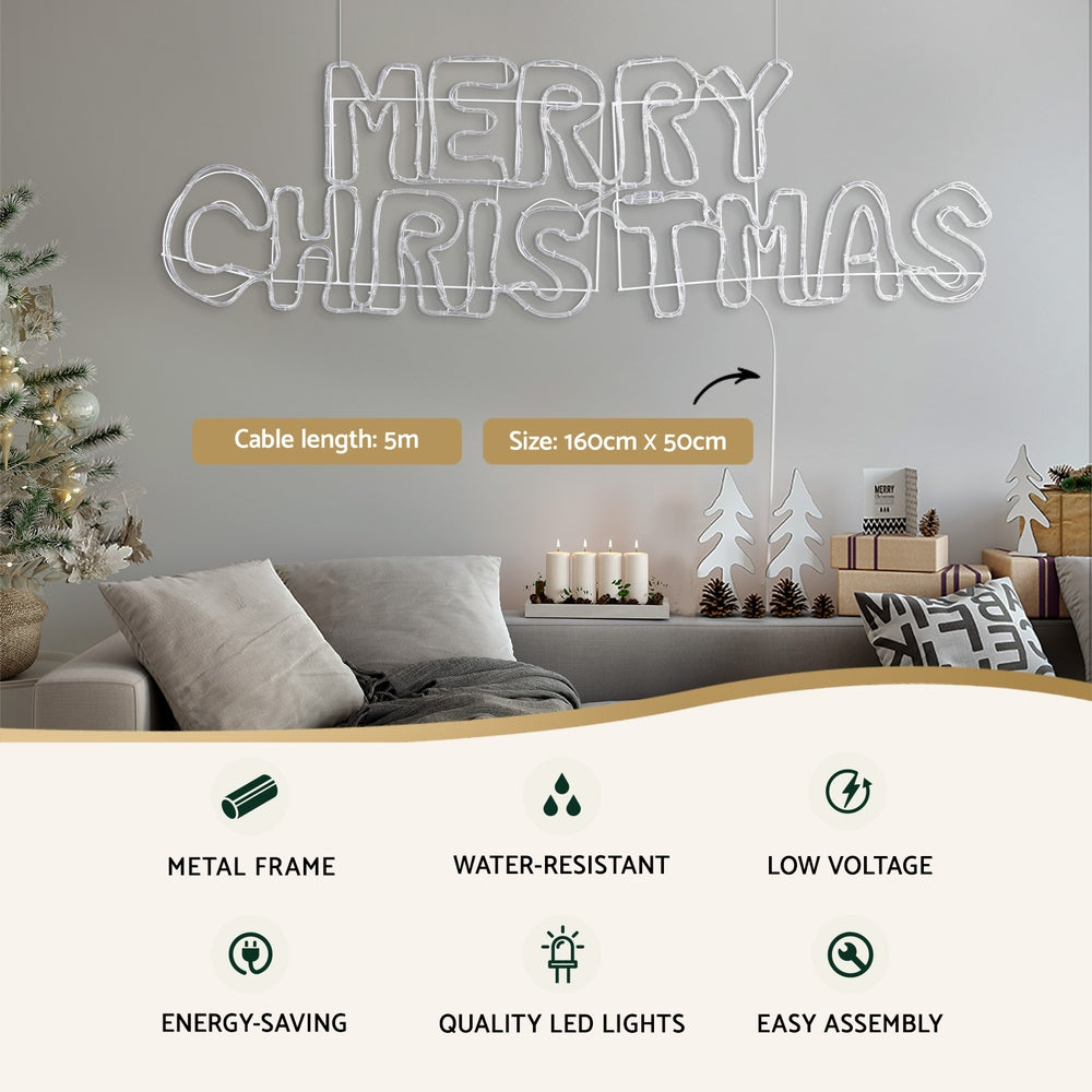 1.6M Christmas Lights Motif 360 LED Rope Light Outdoor Decoration