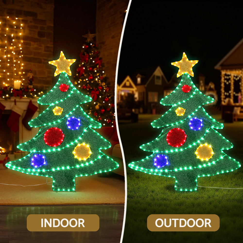 Jingle Jollys Christmas Lights 150cm Motif 220 LED Rope Light Outdoor Decoration