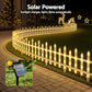3m Solar Christmas Fence Lights Outdoor Garden Path Decor Warm White 8pc