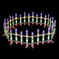 3m Solar Christmas Fence Lights Outdoor Garden Path Decor Multicolour 8pc