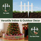 3m Solar Christmas Fence Lights Outdoor Garden Path Decor Multicolour 8pc
