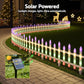 3m Solar Christmas Fence Lights Outdoor Garden Path Decor Multicolour 8pc