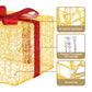 3-Pieces Christmas Lights 240 LED Fairy Light Gift Box Decorations