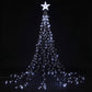 2.5M Christmas Tree Lights Christmas Lights Tree Topper Waterfall Fairy Lights White