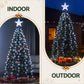 2.5M Christmas Tree Lights Christmas Lights Tree Topper Waterfall Fairy Lights White
