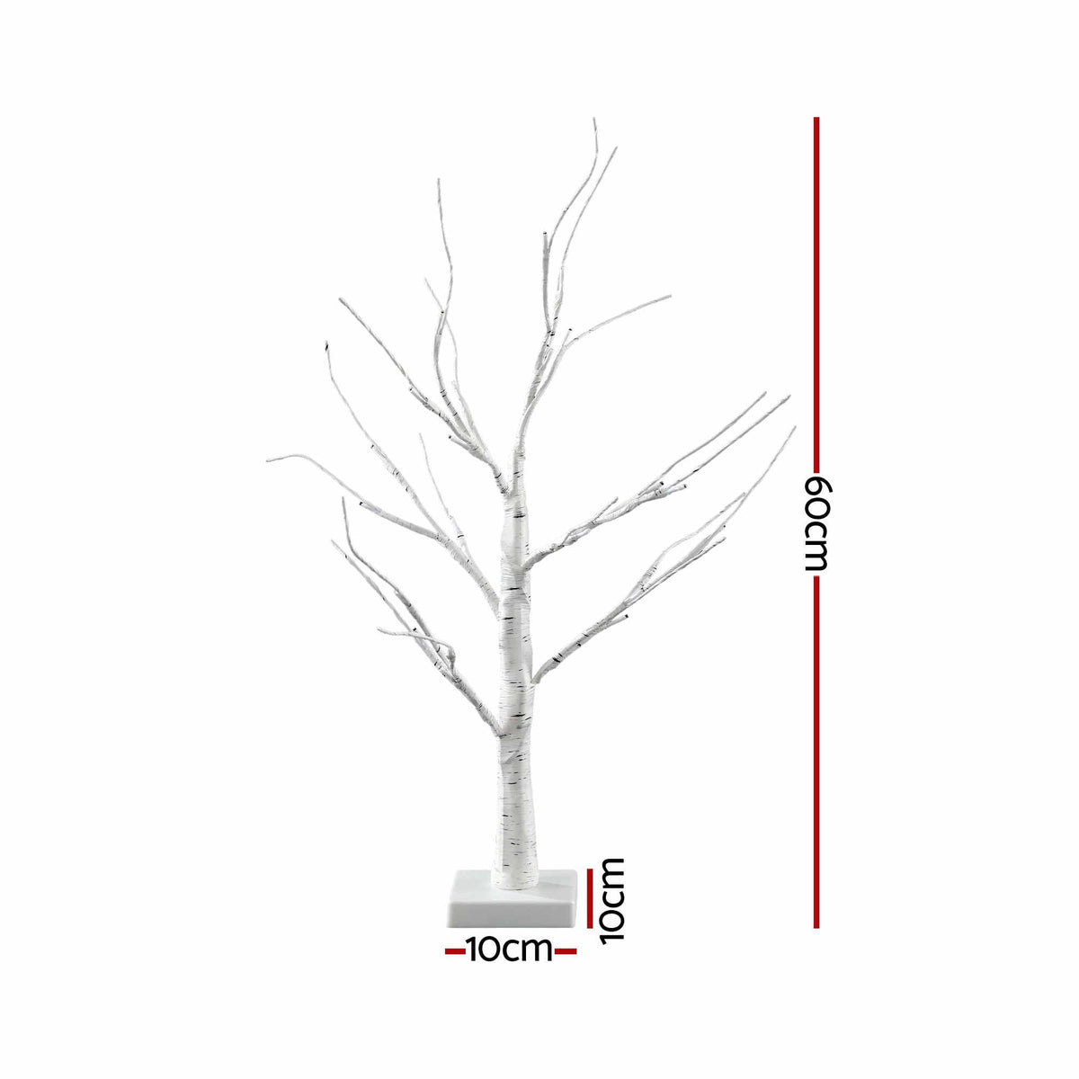 Lighted Branch Tree Christmas Decorations Warm White Christmas Lights 2 Pack 60cm