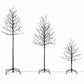 Set of 3 LED Christmas Tree Lighted Birch Tree Indoor Outdoor Xmas Decor Warm White
