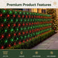 Christmas Lights 6x4m Christmas Net Lights 1000LED Red Green Festive Lighting