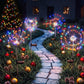 4 Pack Christmas Path Lights Solar Firework Garden Decoration Multicolour