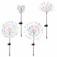 4 Pack Christmas Path Lights Solar Firework Garden Decoration Multicolour