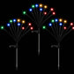 Christmas Lights Solar Firefly Lights Garden Decoration Path Lights Multicolour 3 Pack