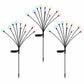 Christmas Lights Solar Firefly Lights Garden Decoration Path Lights Multicolour 3 Pack