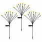 Christmas Lights Solar Firefly Lights Garden Decoration Path Lights Warm White 3 Pack