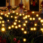 Christmas Lights Solar Firefly Lights Garden Decoration Path Lights Warm White 3 Pack