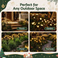 Christmas Lights Solar Firefly Lights Garden Decoration Path Lights Warm White 3 Pack