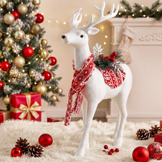 Christmas Reindeer 45cm Glitter Deer Ornaments Party Decorations