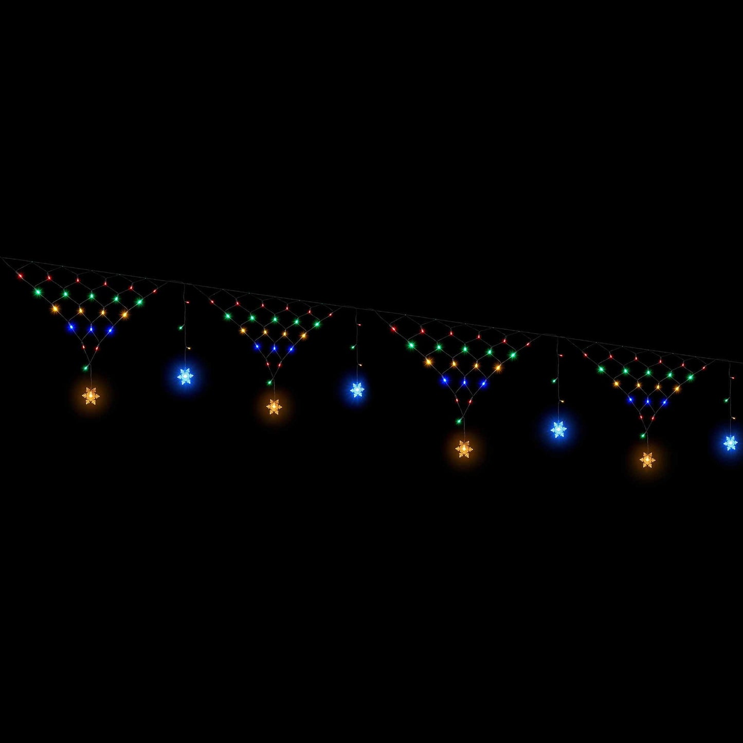 Christmas Lights Solar Fairy Lights Christmas Decorations Multicolour 4m