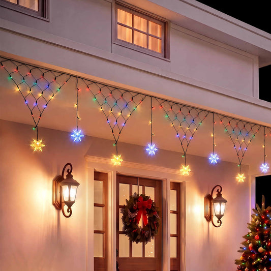 Christmas Lights Solar Fairy Lights Christmas Decorations Multicolour 4m