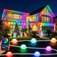15M Christmas Lights Permanent String Eaves Light 36 LED Decoration