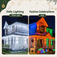 30M Christmas Permanent Outdoor Lights Smart Eaves String App Control Decoration 72LED