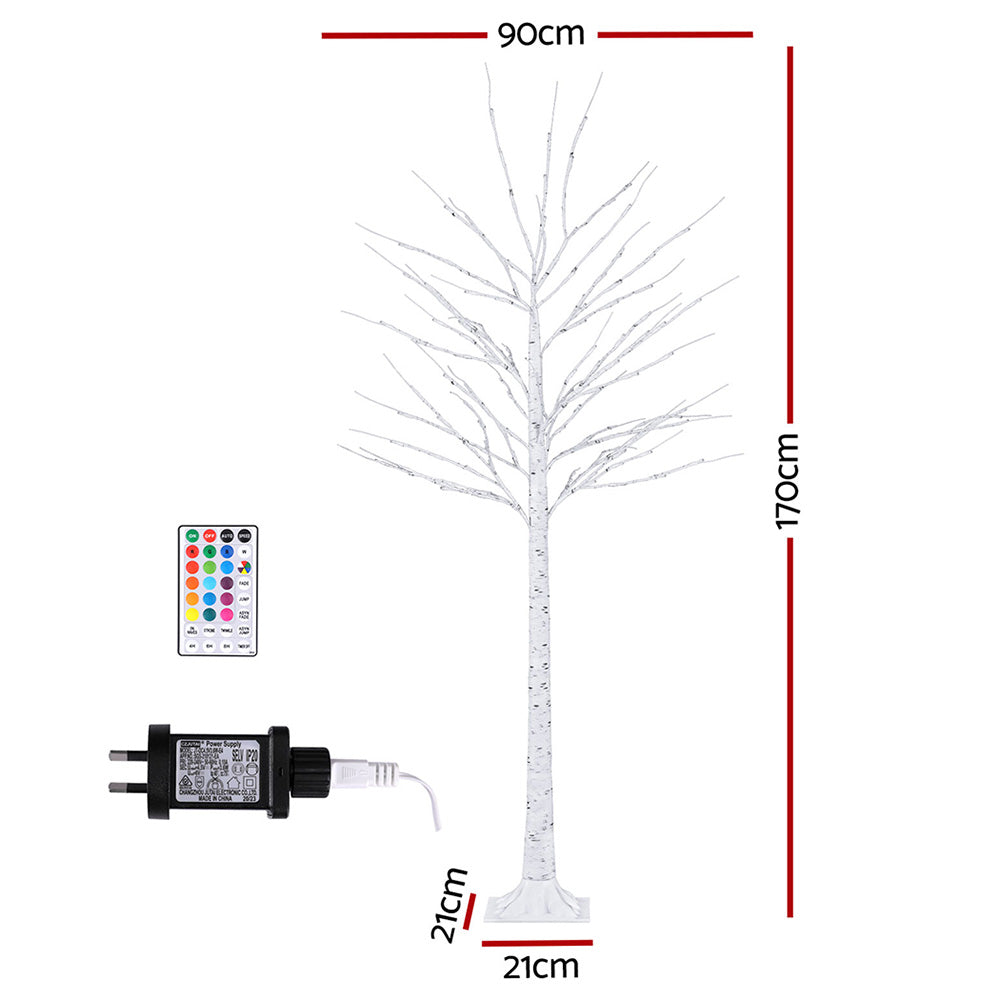 5.5ft 1.7m 120 LED Christmas Tree Twigs Lights Xmas Trees Decoration