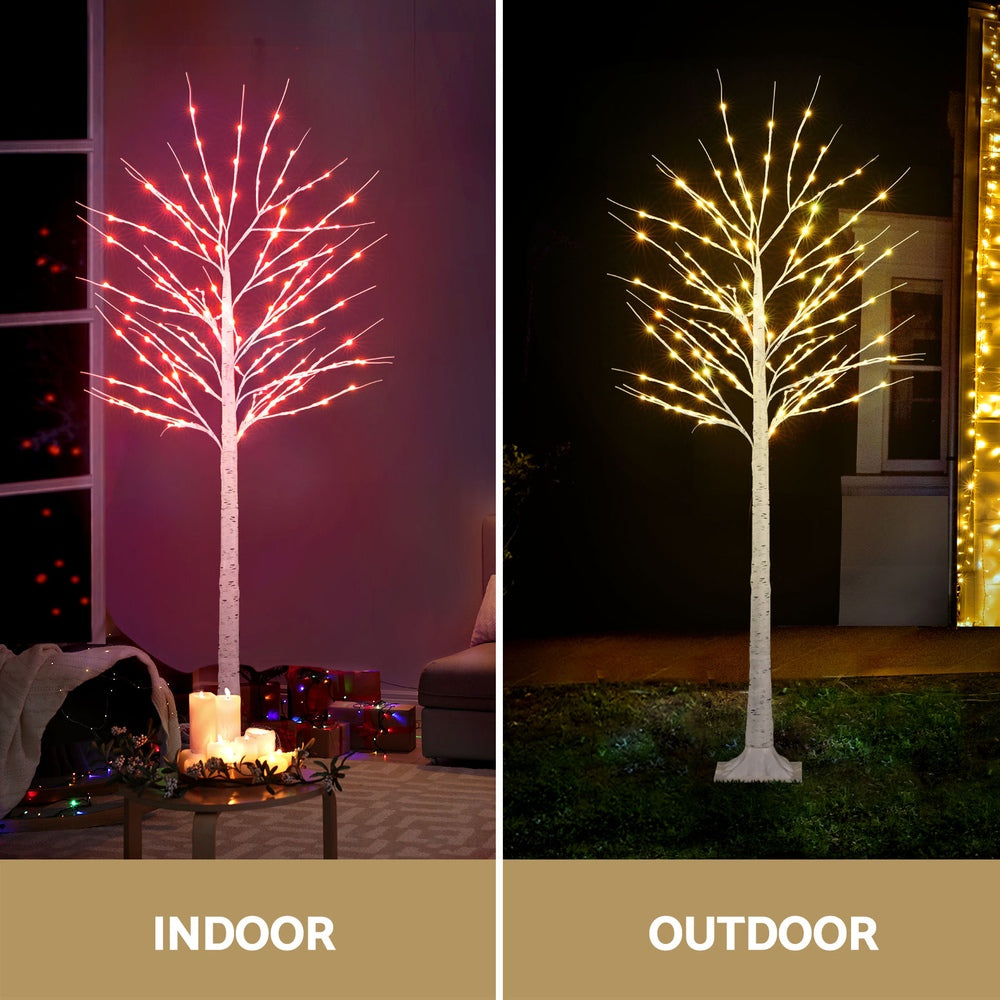 5.5ft 1.7m 120 LED Christmas Tree Twigs Lights Xmas Trees Decoration