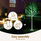 5.5ft 1.7m 120 LED Christmas Tree Twigs Lights Xmas Trees Decoration
