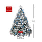 6ft 1.8m 930 Tips Christmas Tree Fairy Lights Snow Flocked Xmas Ornaments Decor